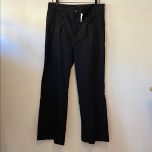 High-Rise Patch-Pocket Wide-Leg Pants